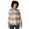 Camisas a cuadros de corte holgado de la serie de fibra Tencel™ para mujer