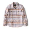 Camisas a cuadros de corte holgado de la serie de fibra Tencel™ para mujer
