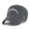 Camiseta «47» teñida de los Los Angeles Chargers Gorras Clean Up