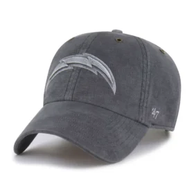 Camiseta «47» teñida de los Los Angeles Chargers Gorras Clean Up