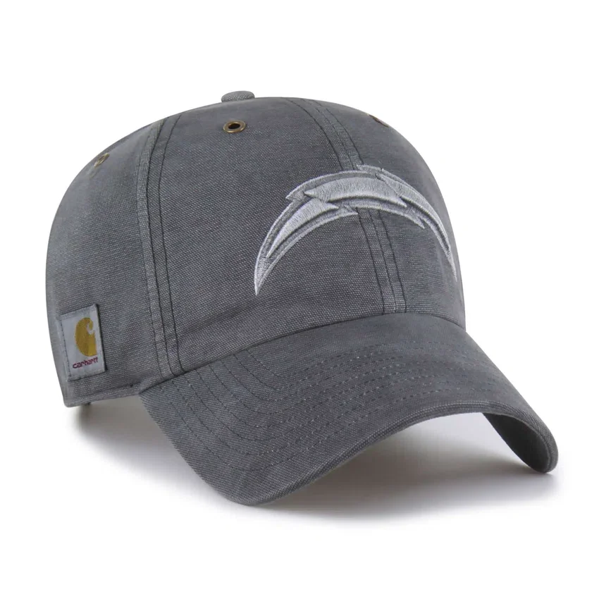 Camiseta «47» teñida de los Los Angeles Chargers Gorras Clean Up