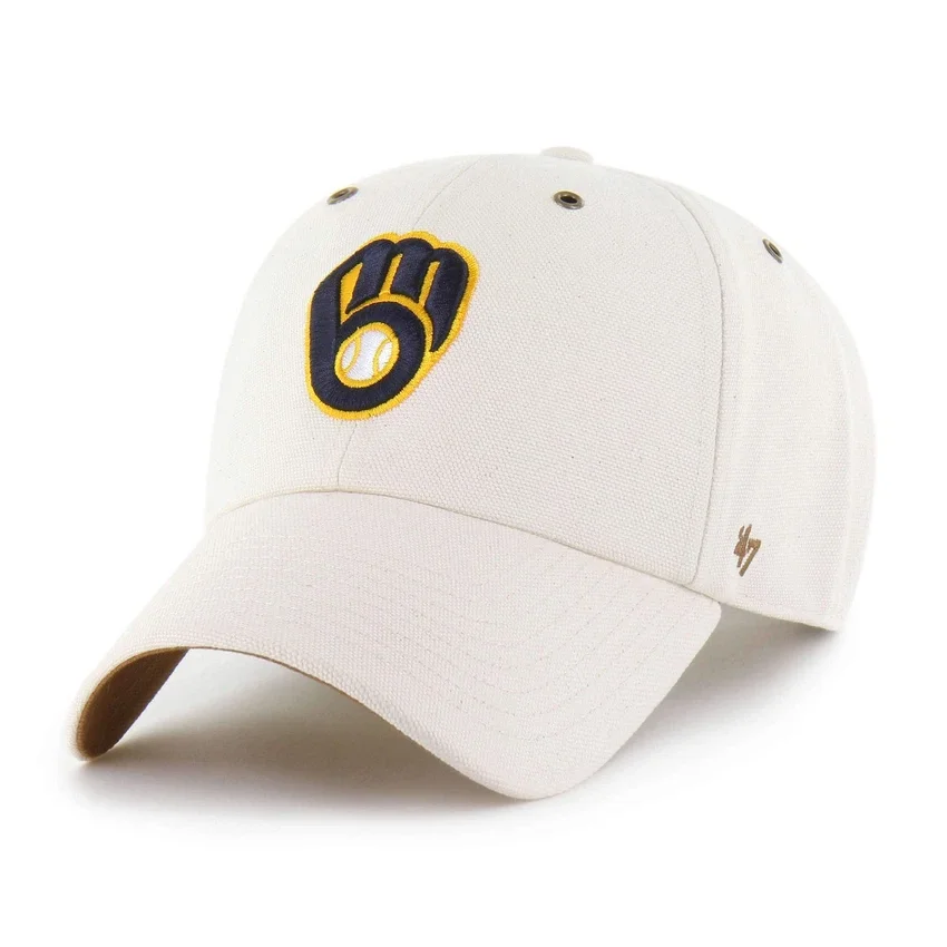 Camiseta de bateo «'47» sin teñir de los Milwaukee Brewers