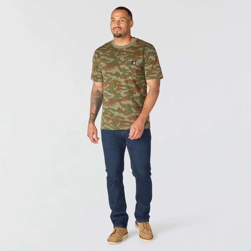 Camiseta de camuflaje de corte holgado Irvine para hombre
