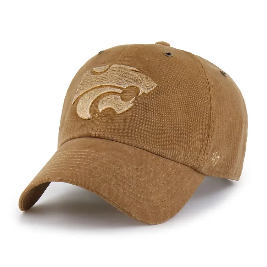 Camiseta de entrenamiento teñida de los Kansas State Wildcats '47 Gorras Clean Up