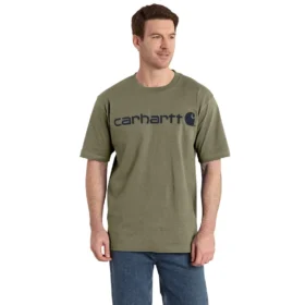 Camiseta de hombre Dearborn de corte holgado y tejido grueso con logotipo