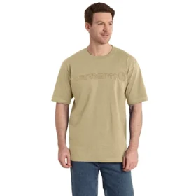 Camiseta de hombre Dearborn de corte holgado y tejido grueso con logotipo
