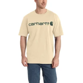 Camiseta de hombre Dearborn de corte holgado y tejido grueso con logotipo