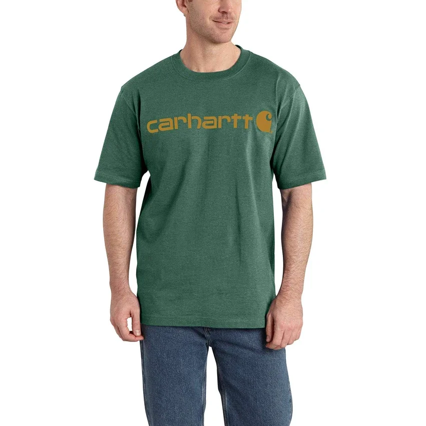 Camiseta de hombre Dearborn de corte holgado y tejido grueso con logotipo