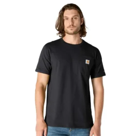 Camiseta de hombre Force de corte holgado con bolsillos y tecnología de absorción de la humedad