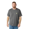 Camiseta de hombre Force de corte holgado con bolsillos y tecnología de absorción de la humedad
