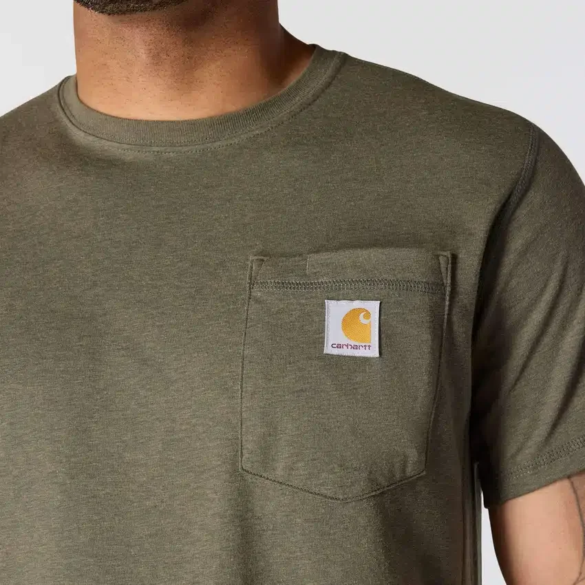 Camiseta de hombre Force de corte holgado con bolsillos y tecnología de absorción de la humedad