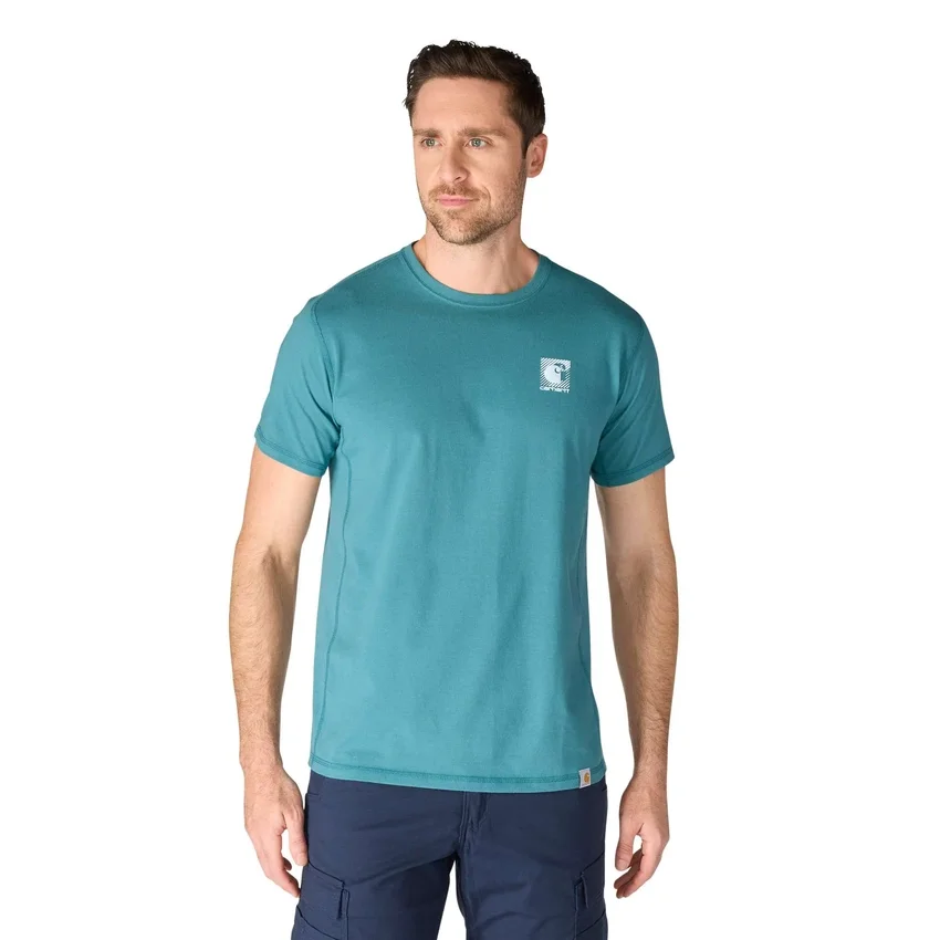 Camiseta de hombre «Force» transpirable, que absorbe la humedad y con logotipo