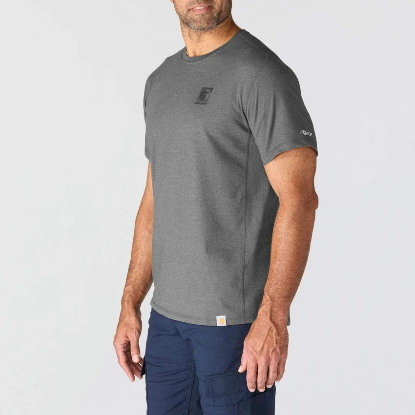Camiseta de hombre «Force» transpirable, que absorbe la humedad y con logotipo