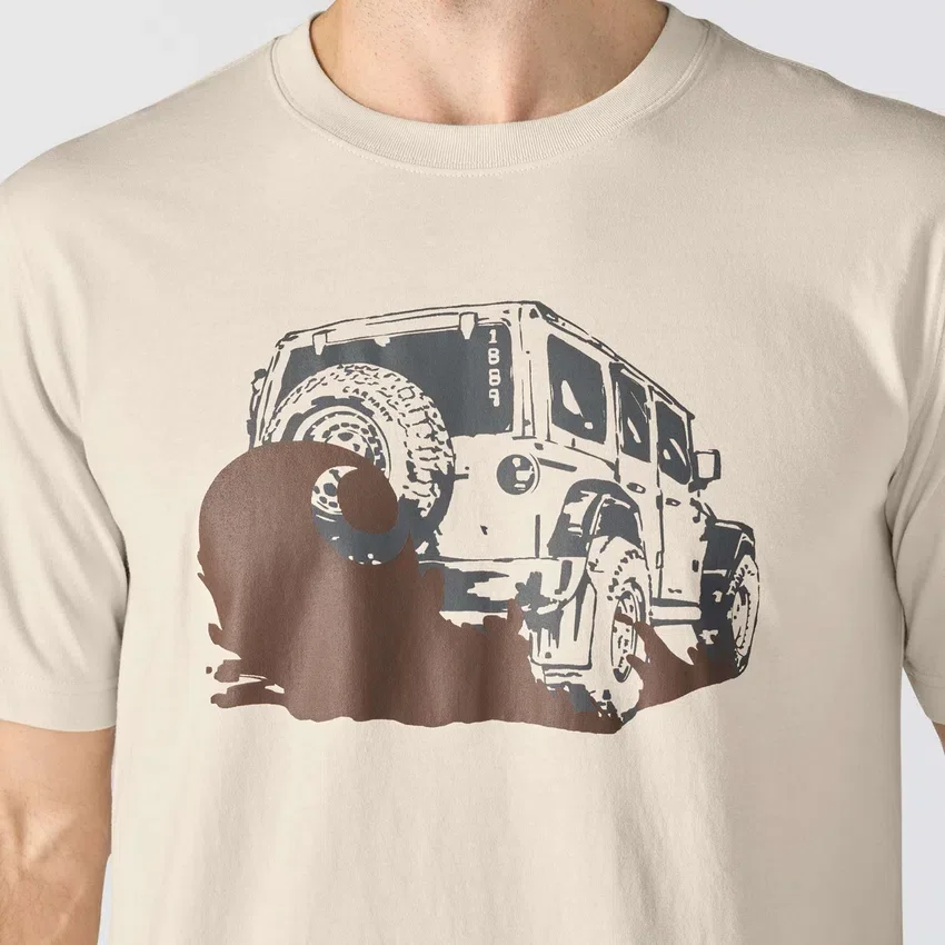 Camiseta de hombre Irvine de corte holgado con estampado «Mud»