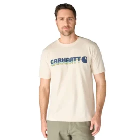 Camiseta de hombre Irvine de corte holgado con logotipo superpuesto