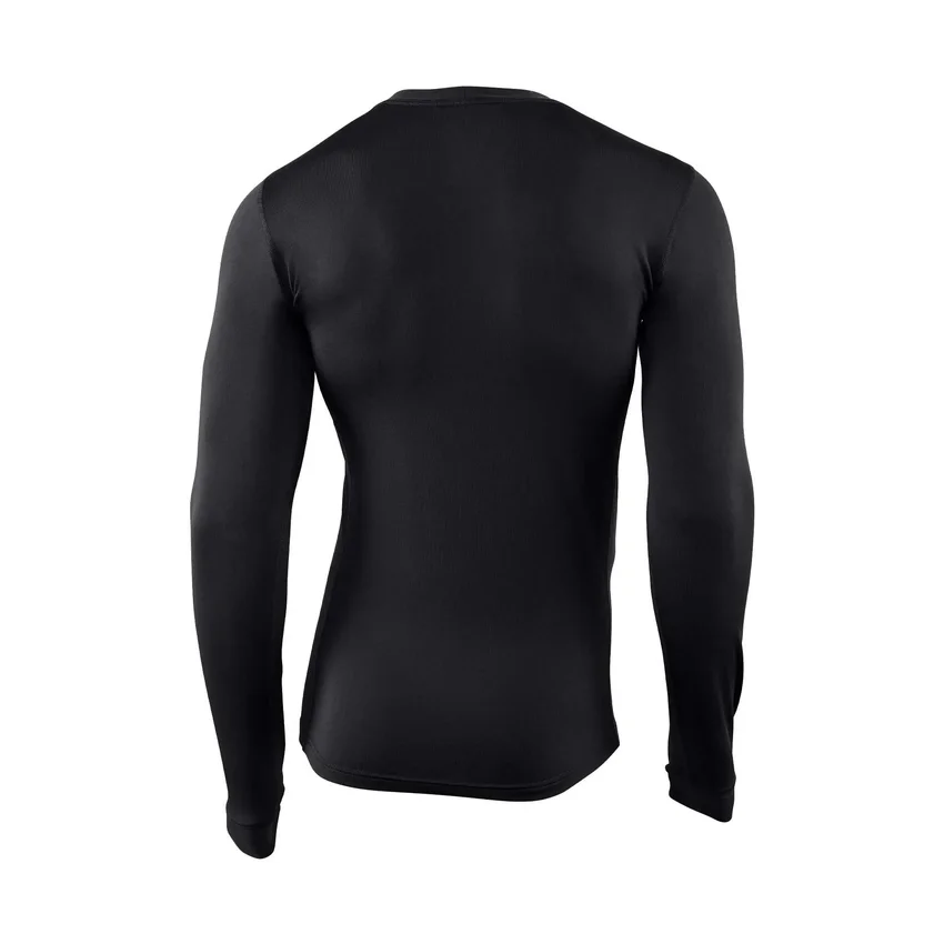 Camiseta de jerséu de cuello redondo Force, capa base elástica de peso pesado