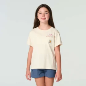 Camiseta de manguitos cortos con bolsillo tipo «Garden» para niña (niños pequeños/niños/jóvenes)