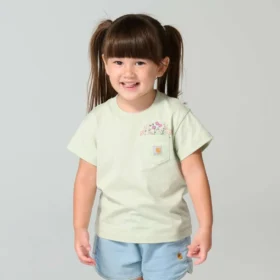 Camiseta de manguitos cortos con bolsillo tipo «Garden» para niña (niños pequeños/niños/jóvenes)