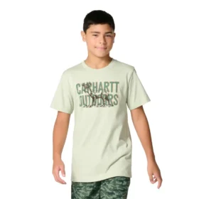 Camiseta de manguitos cortos con ciervo para niño (niños/jóvenes)
