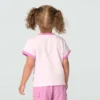 Camiseta de manguitos cortos con cuello redondo y estampado de perritos para niñas (niñas pequeñas/niños pequeños)