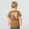 Camiseta de manguitos cortos con diseño de perro para niño (niños pequeños/niños/jóvenes)