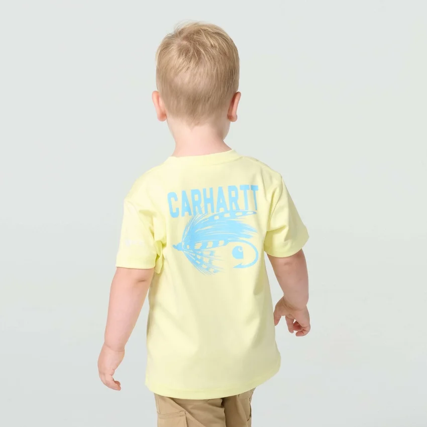 Camiseta de manguitos Force Sun Defender™ en tono jaspeado para niño (niños pequeños/niños)