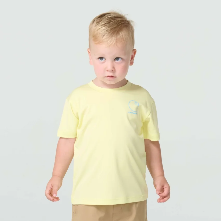 Camiseta de manguitos Force Sun Defender™ en tono jaspeado para niño (niños pequeños/niños)