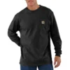 Camiseta de manguitos largos con bolsillo para hombre Dearborn, de corte holgado y tejido grueso