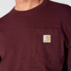 Camiseta de manguitos largos con bolsillo para hombre Dearborn, de corte holgado y tejido grueso