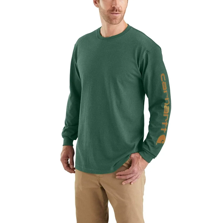 Camiseta de manguitos largos con logo, corte holgado y tejido grueso «Dearborn» para hombre