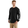 Camiseta de manguitos largos con logo, corte holgado y tejido grueso «Dearborn» para hombre