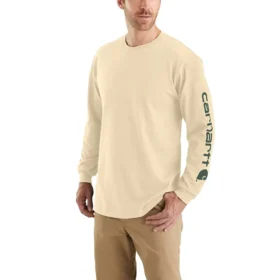 Camiseta de manguitos largos con logo, corte holgado y tejido grueso «Dearborn» para hombre