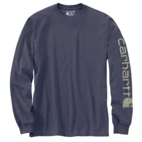 Camiseta de manguitos largos con logo, corte holgado y tejido grueso «Dearborn» para hombre