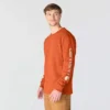 Camiseta de manguitos largos con logo, corte holgado y tejido grueso «Dearborn» para hombre