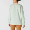 Camiseta de manguitos largos con logo «Dearborn» de corte holgado y tejido grueso para mujer