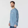 Camiseta de manguitos largos con logotipo «Fr Force Irvine» de corte holgado para hombre - Camisas ignífugas