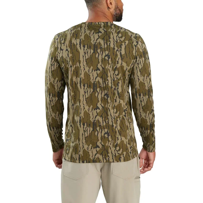 Camiseta de manguitos largos de camuflaje Force Sun Defender UPF 50+ para hombre - Camisas de protección solar