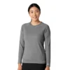 Camiseta de manguitos largos de rendimiento jaspeada «Force Sub-Scrubs» para mujer