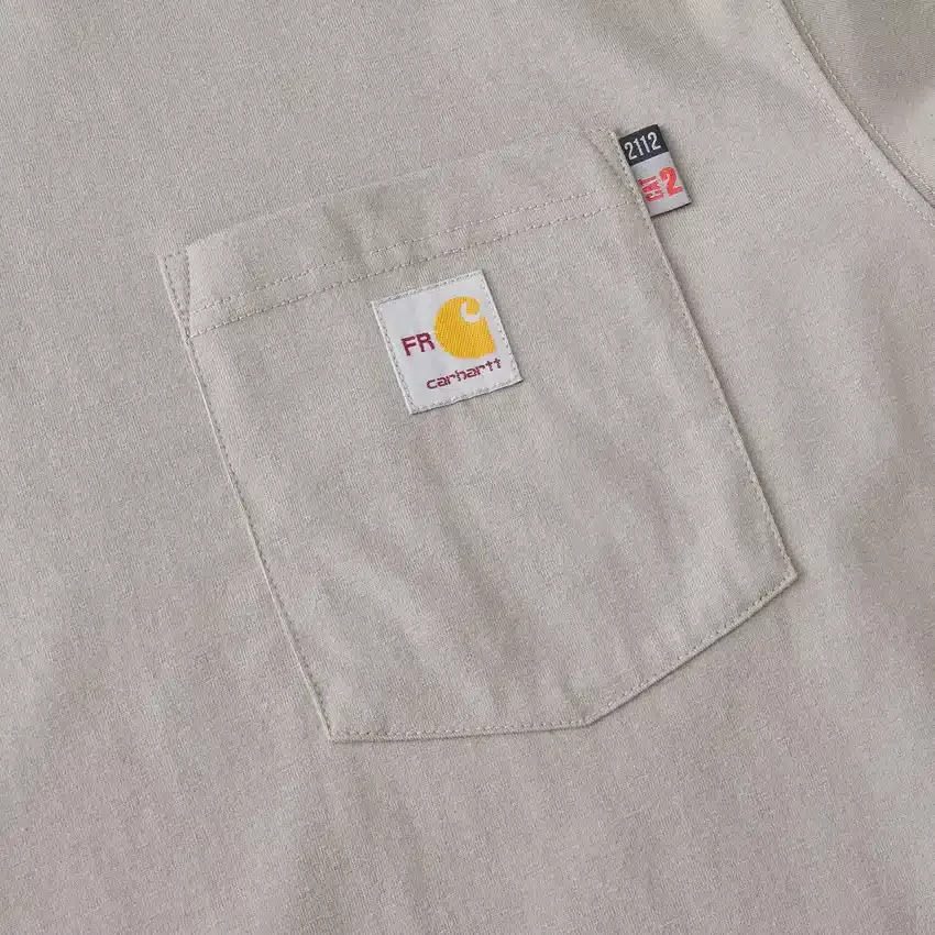 Camiseta de manguitos largos Force Irvine Fr para hombre con estampado de llamas - Camisas ignífugas