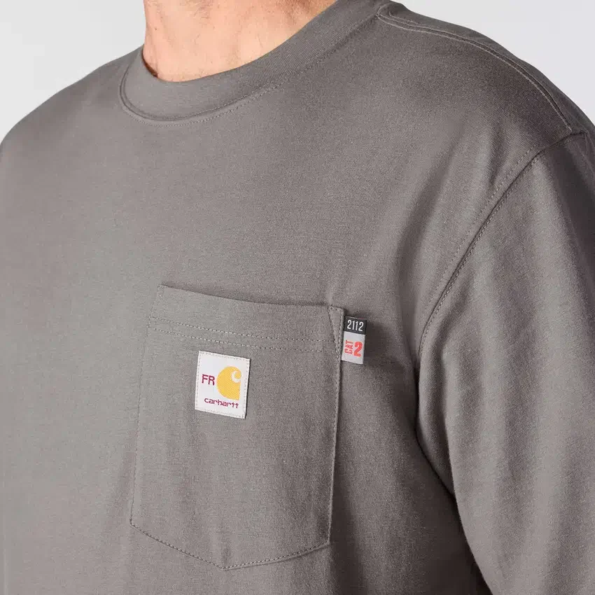 Camiseta de manguitos largos «Force Irvine Fr» para hombre, con tecnología de absorción de la humedad y logotipo del águila - Camisas ignífugas