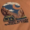 Camiseta de manguitos largos para hombre, de tejido grueso, con diseño del Parque Nacional de Big Bend