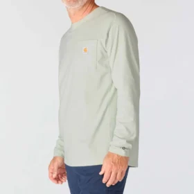 Camiseta de manguitos largos para hombre Force con bolsillo y tejido que absorbe la humedad