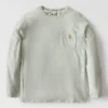 Camiseta de manguitos largos para hombre Force con bolsillo y tejido que absorbe la humedad