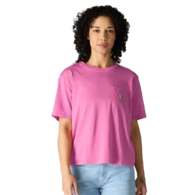 Camiseta de mujer de Tencel, corte holgado, ligera, con jerséis de cuello redondo y bolsillo