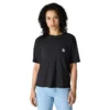 Camiseta de mujer de Tencel, corte holgado, ligera, con jerséis de cuello redondo y bolsillo