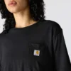 Camiseta de mujer de Tencel, corte holgado, ligera, con jerséis de cuello redondo y bolsillo