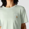 Camiseta de mujer de Tencel, corte holgado, ligera, con jerséis de cuello redondo y bolsillo