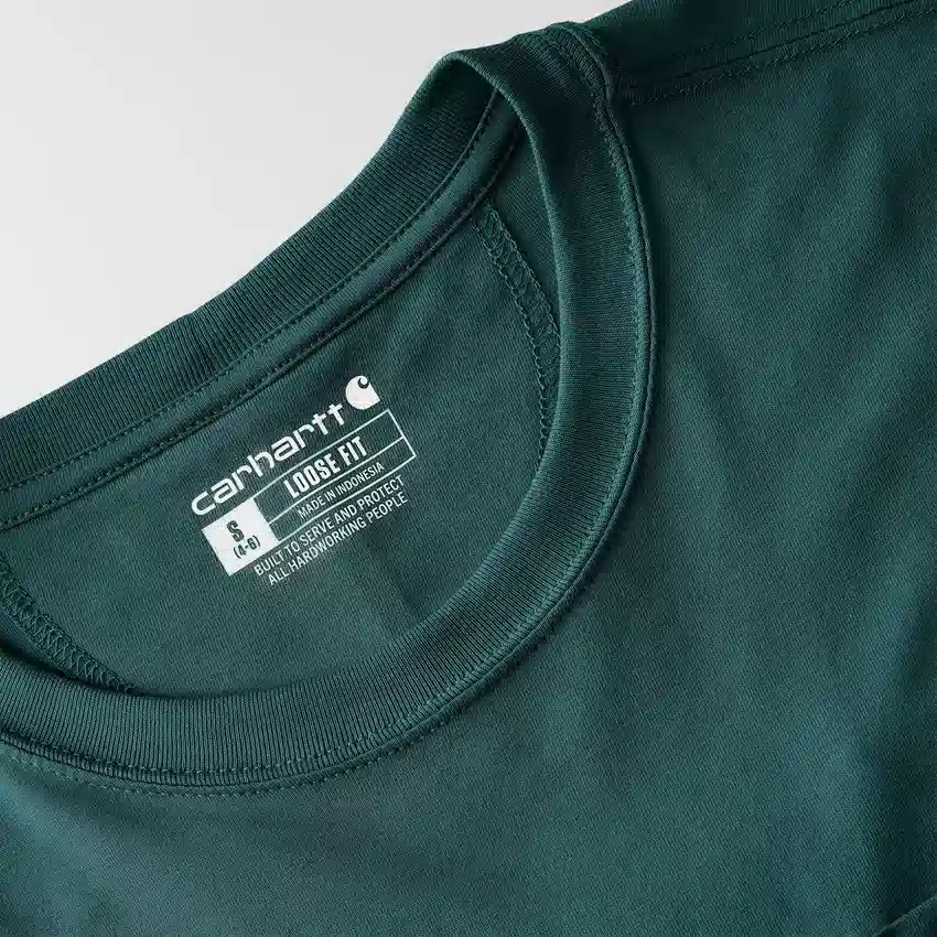 Camiseta de mujer de Tencel, corte holgado, ligera, con jerséis de cuello redondo y bolsillo