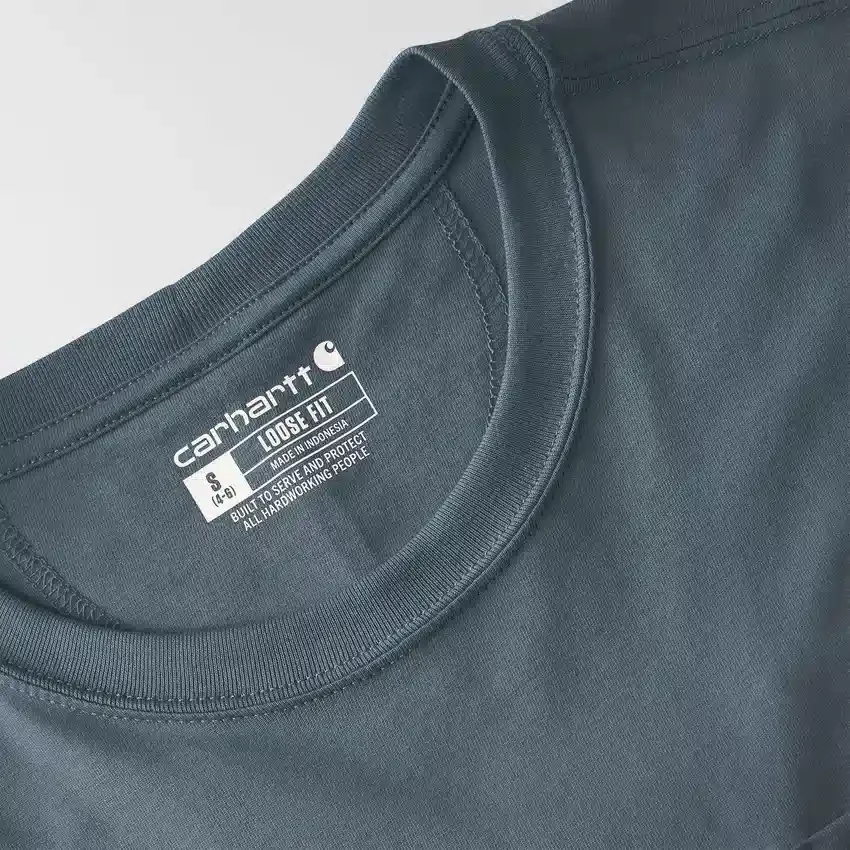 Camiseta de mujer de Tencel, corte holgado, ligera, con jerséis de cuello redondo y bolsillo