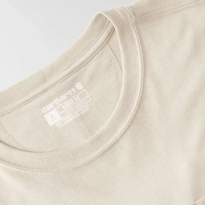Camiseta de mujer de Tencel, corte holgado, ligera, con jerséis de cuello redondo y bolsillo